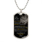 To My Son | From Dad Dog Tag