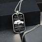 TO MY SON LOVE DAD | DOG TAG NECKLACE