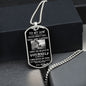 To My Son | Dog Tag Chain