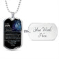 To My Son | Dog Tag Chain