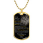 To My Son | From Dad Dog Tag