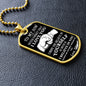 TO MY SON LOVE DAD | DOG TAG NECKLACE