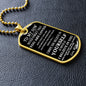 To My Son | Dog Chain Necklace