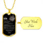 To My Son | Dog Chain