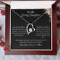 To My Loving Daughter |Forever Love Necklace