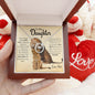 To My Daughter from Dad | Lucky In Love Necklace