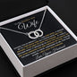 To My Smokin' Hot Wife/Perfect Pair Necklace