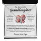 Lovely Granddaughter Love You Papa/ Perfect Pair Necklace