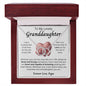 Lovely Granddaughter Love You Papa/ Perfect Pair Necklace