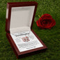 Lovely Granddaughter Love You Papa/ Perfect Pair Necklace