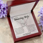 To My Amazing Wife, Love You/Perfect Pair Necklace