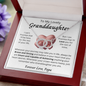 Lovely Granddaughter Love You Papa/ Perfect Pair Necklace