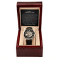 To My Bonus Son | Men's Openwork Watch
