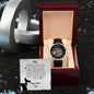 Dad Time With You | Men's Openwork Watch