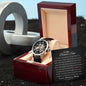 To My Bonus Son | Men's Openwork Watch