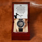 Dad Time With You | Men's Openwork Watch