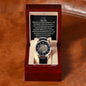 To My Son Love Dad | Openwork Watch