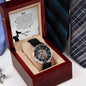 Dad Time With You | Men's Openwork Watch