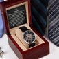 To My Son Love Dad | Openwork Watch
