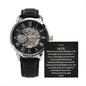 To My Son Love Dad | Openwork Watch