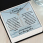 To My Daughter, Love Mom/Faith Cross Necklace