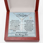 To My Daughter, Love Mom/Faith Cross Necklace