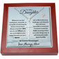 To My Daughter, Love Mom/Faith Cross Necklace