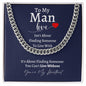 To My Man Can't Live Without | Cuban Link Chain
