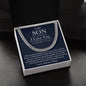 To My Son The Best You/Mom/Cuban Link Chain