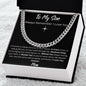 To My Son Forever Love/Cuban Link Chain