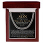 To My Son | Cuban Necklace