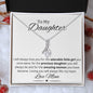 To My Daughter, Love Mom/Alluring Beauty Necklace