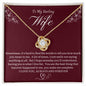 To My Wife | Love Knot Necklace