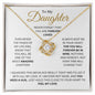 To My Daughter | Love Knot Necklace