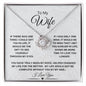 To My Wife/ Love Knot Necklace