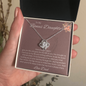 To My Bonus Daughter/ Love Knot Necklace