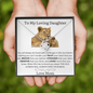 To My Loving Daughter/Love Knot Necklace