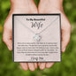 To My Beautiful Wife/Love Knot Necklace