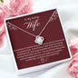 To My Wife | Love Knot Necklace