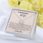 To My Beautiful Wife/Love Knot Necklace