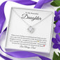 To My Beautiful Daughter | Love Knot Necklace