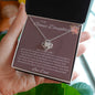 To My Bonus Daughter/ Love Knot Necklace