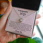 To My Beautiful Wife/Love Knot Necklace