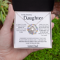 To My Amazing Daughter/ Love Knot Necklace