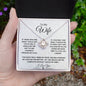 To My Wife/ Love Knot Necklace