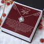 To My Wife | Love Knot Necklace