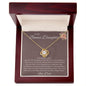 To My Bonus Daughter/ Love Knot Necklace