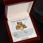 To My Loving Daughter/Love Knot Necklace