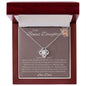 To My Bonus Daughter/ Love Knot Necklace
