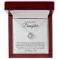 To My Beautiful Daughter | Love Knot Necklace